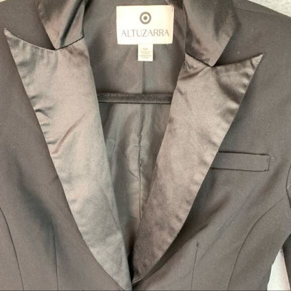 Altuzarra Target Padded Shoulder One button Collard Blazer Jacket size small - Picture 3 of 12